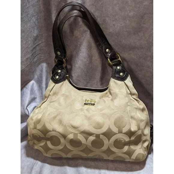 Coach Beige Handbag - Picture 6 of 11